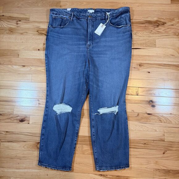 NWT Good American “Good Classic” Women’s Jeans Size 26 Indigo Blue MSRP $165 - Picture 1 of 9